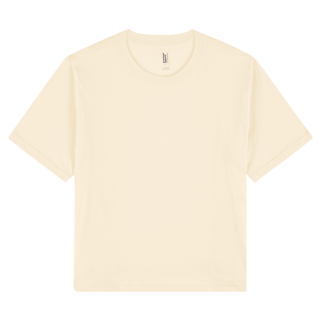 102 American Apparel Women's Fine Jersey Boxy T-Shirt