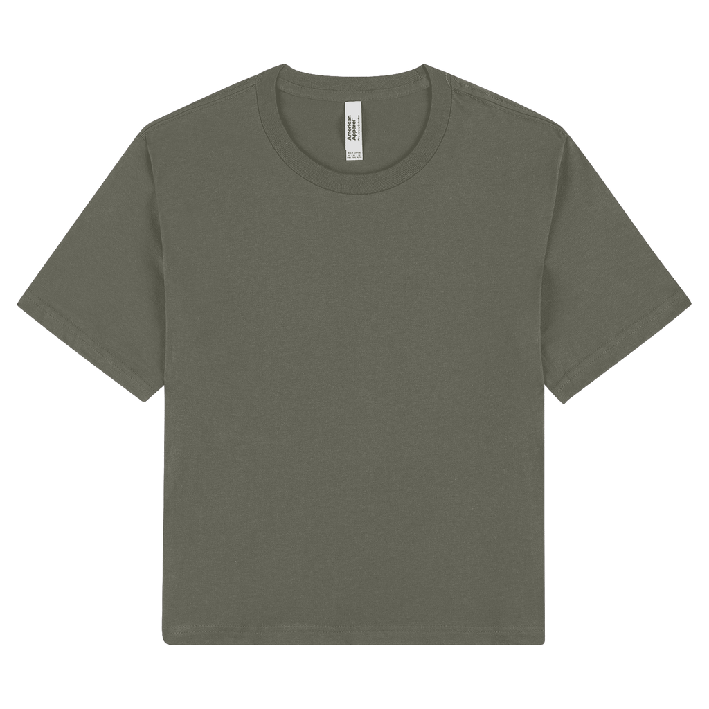 102 American Apparel Women's Fine Jersey Boxy T-Shirt