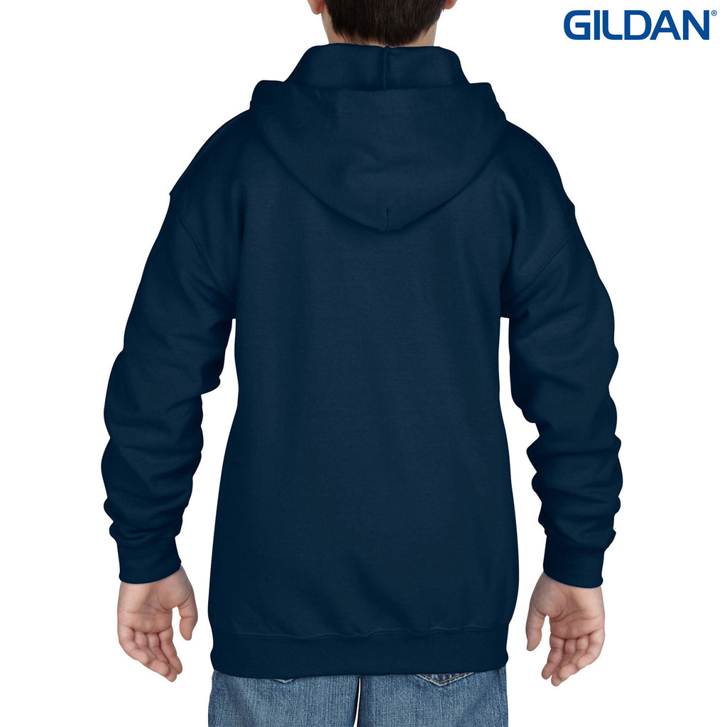 18600B Gildan Heavy Blend Youth Full Zip Hooded Sweatshirt