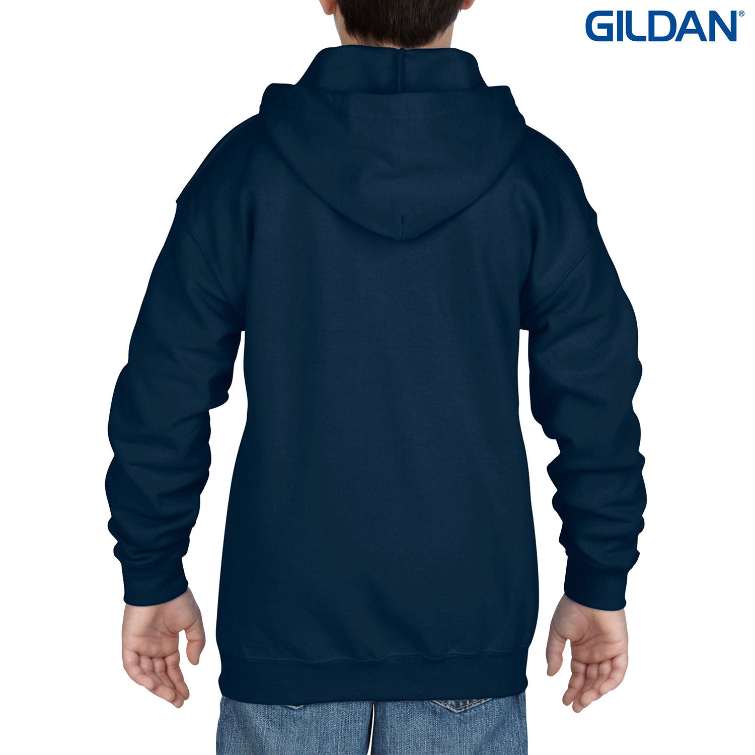 18600B Gildan Heavy Blend Youth Full Zip Hooded Sweatshirt