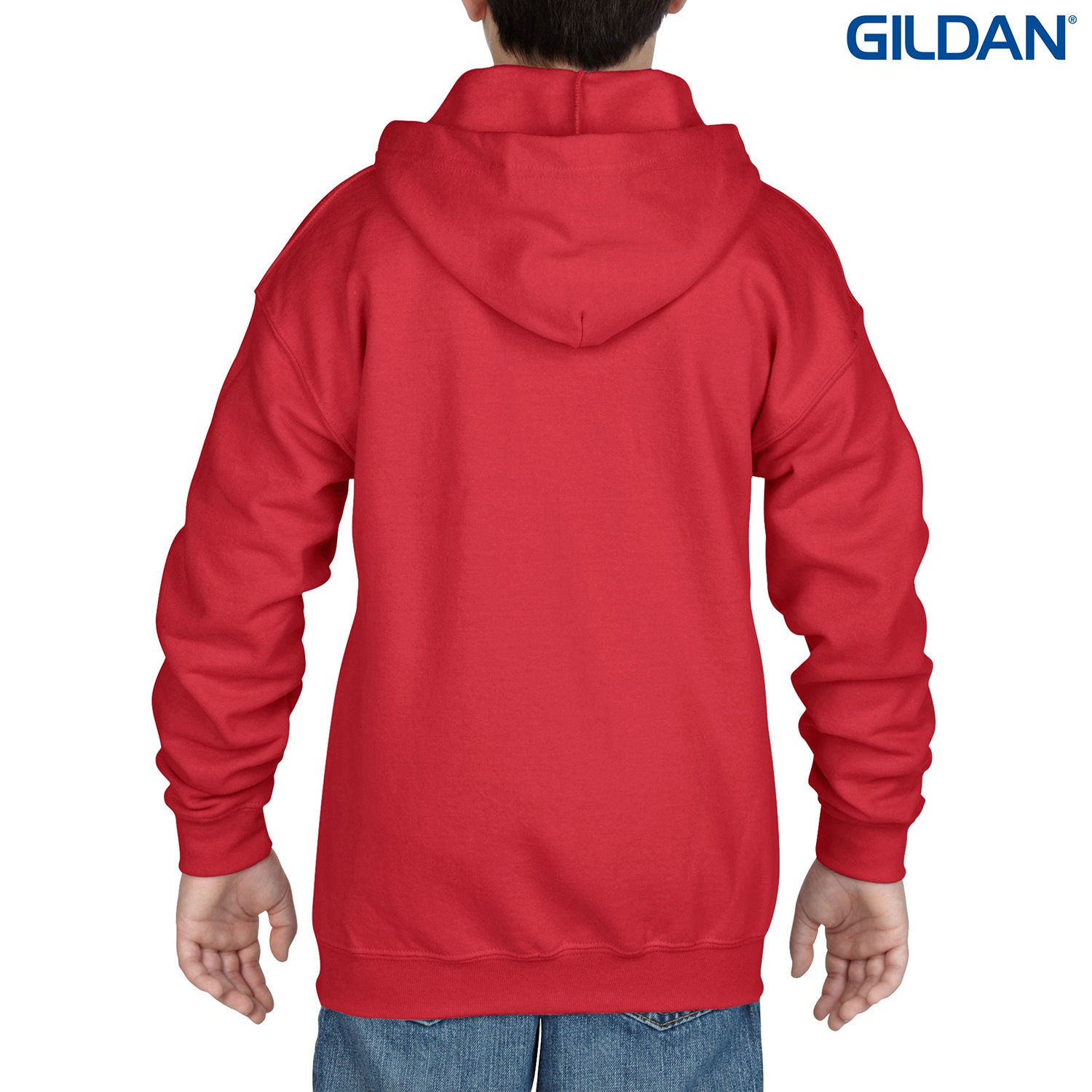 18600B Gildan Heavy Blend Youth Full Zip Hooded Sweatshirt