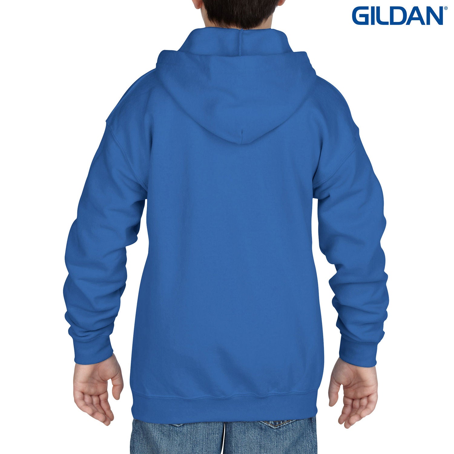 18600B Gildan Heavy Blend Youth Full Zip Hooded Sweatshirt