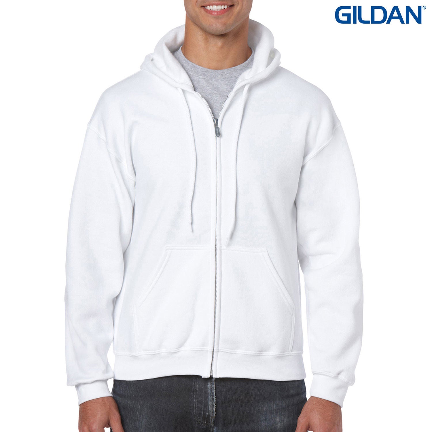 18600 Gildan Heavy Blend Adult Full Zip Hooded Sweatshirt