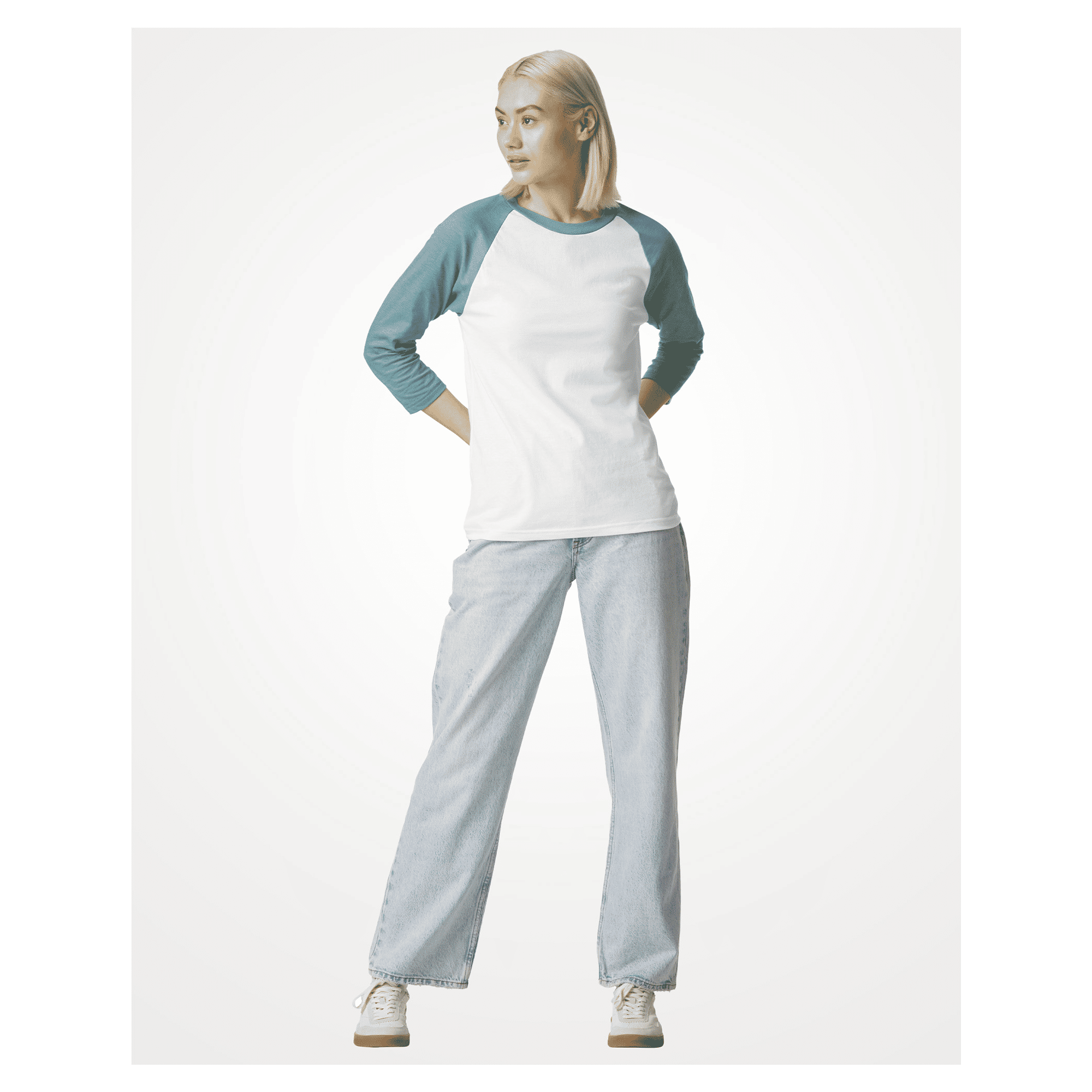 2003CVC American Apparel CVC Unisex Raglan T-shirt