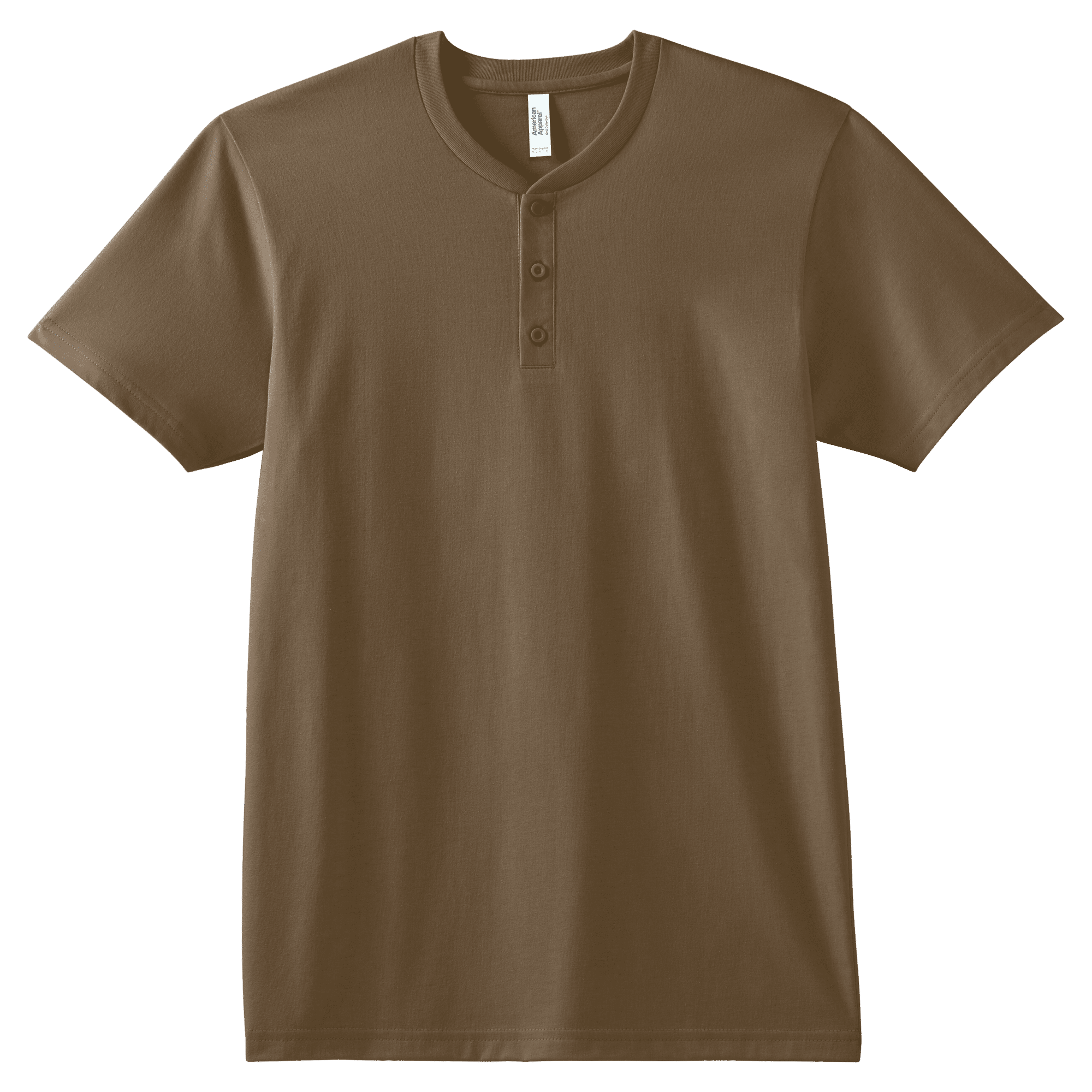 2004CVC American Apparel CVC Unisex Henley T-shirt