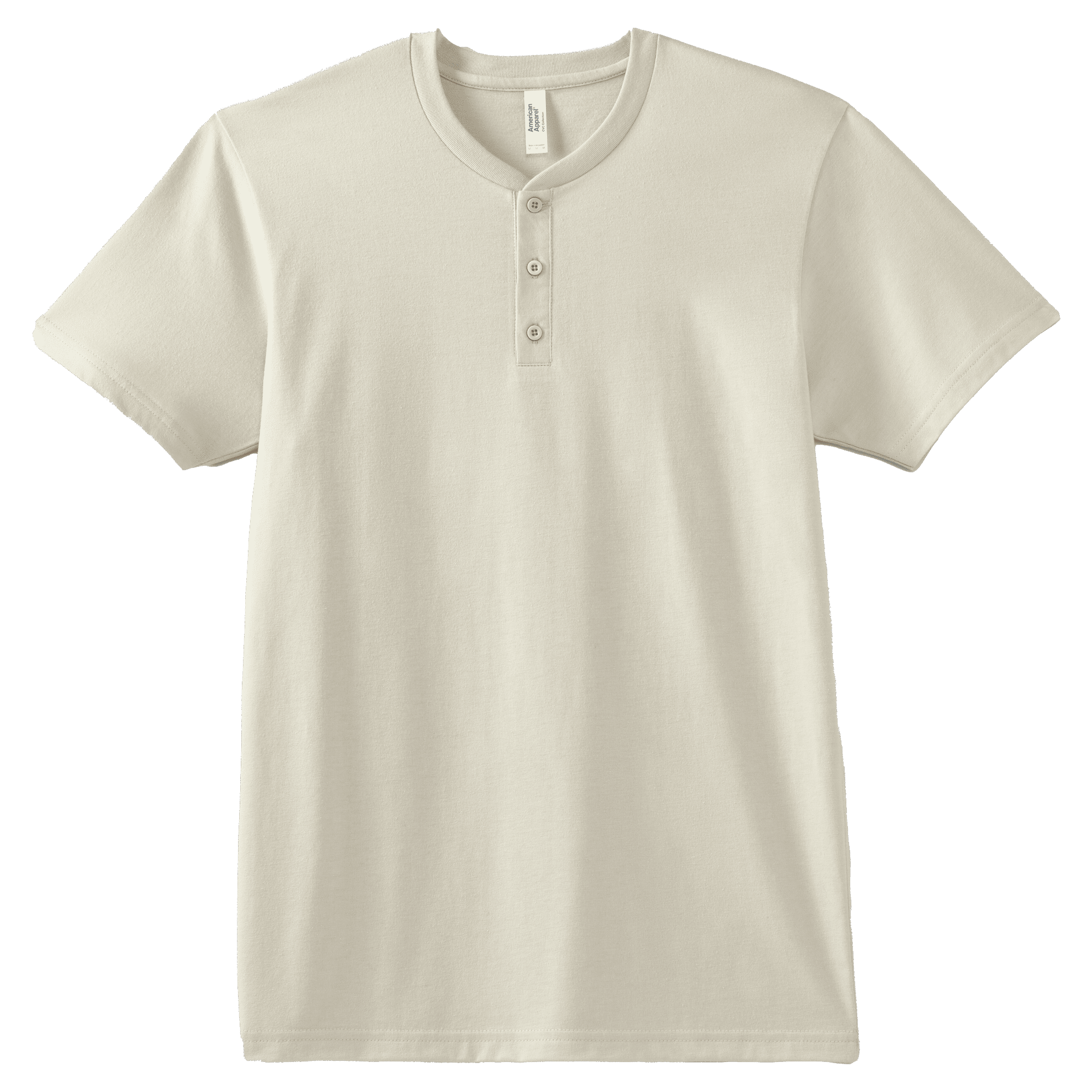 2004CVC American Apparel CVC Unisex Henley T-shirt