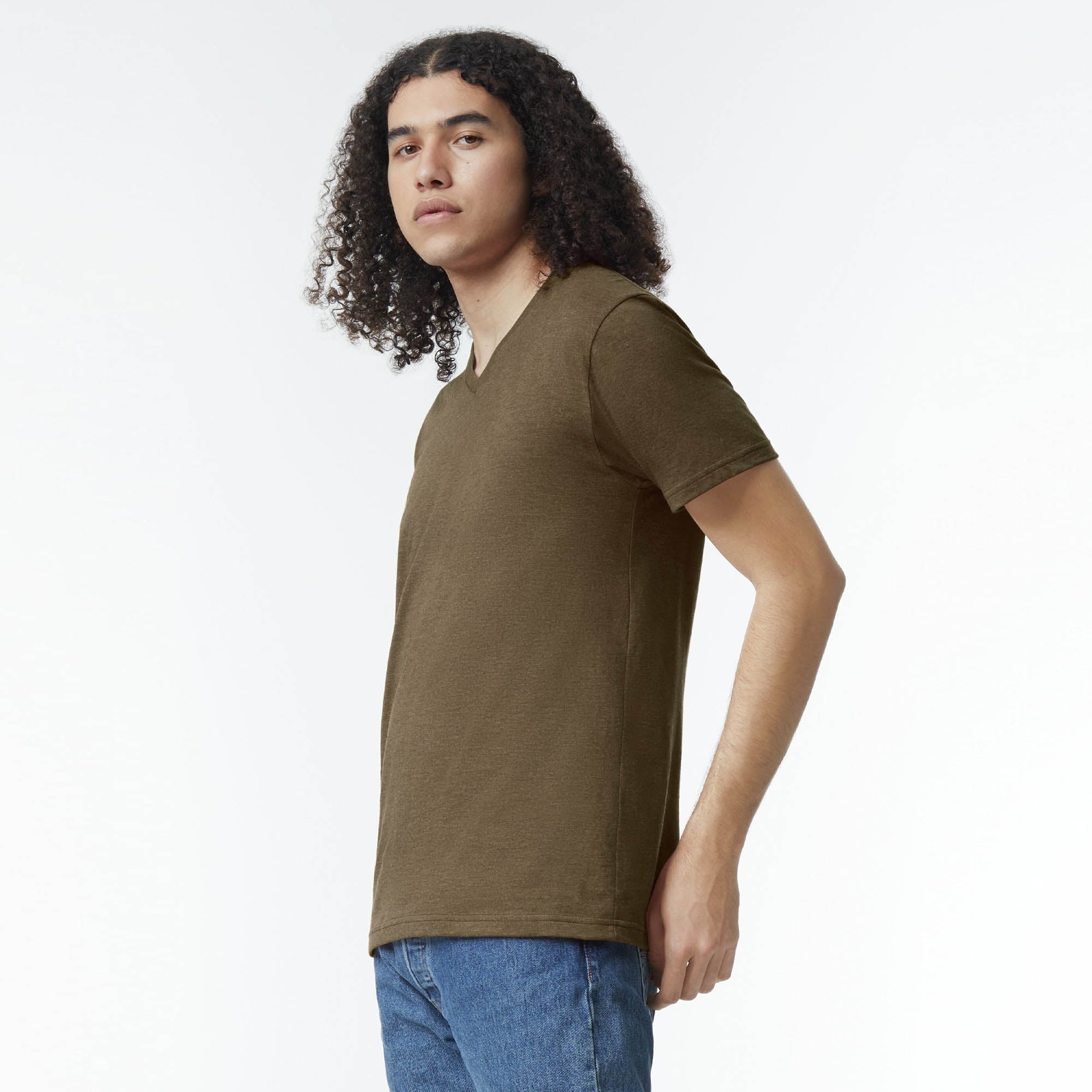 2006CVC American Apparel CVC Unisex V-neck T-shirt