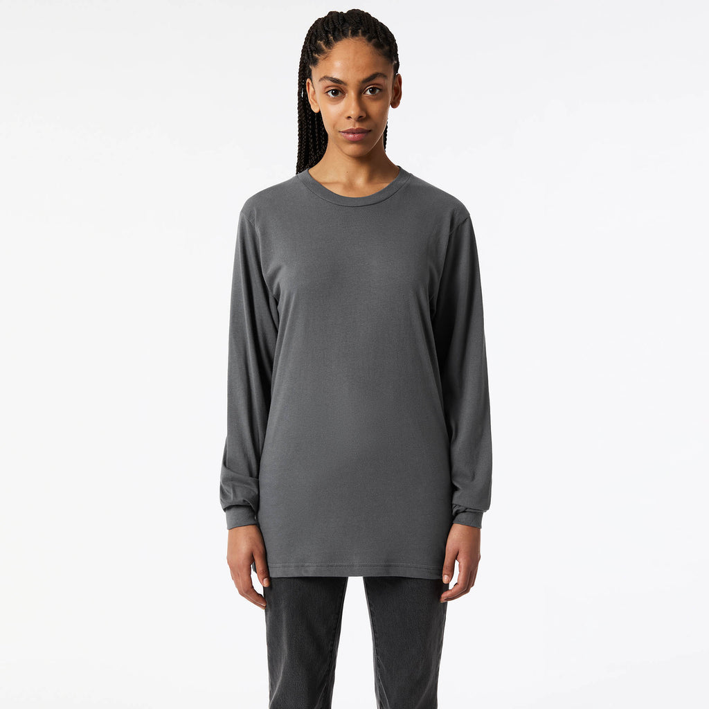 2007W American Apparel Cotton Long Sleeve Fine Jersey T-shirt