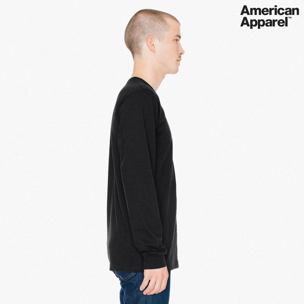 2007W American Apparel Cotton Long Sleeve Fine Jersey T-shirt
