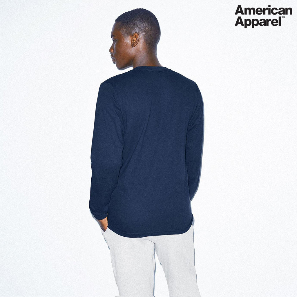 2007W American Apparel Cotton Long Sleeve Fine Jersey T-shirt