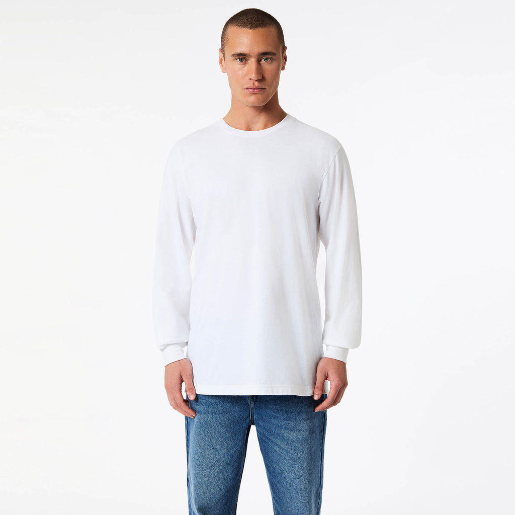 2007W American Apparel Cotton Long Sleeve Fine Jersey T-shirt