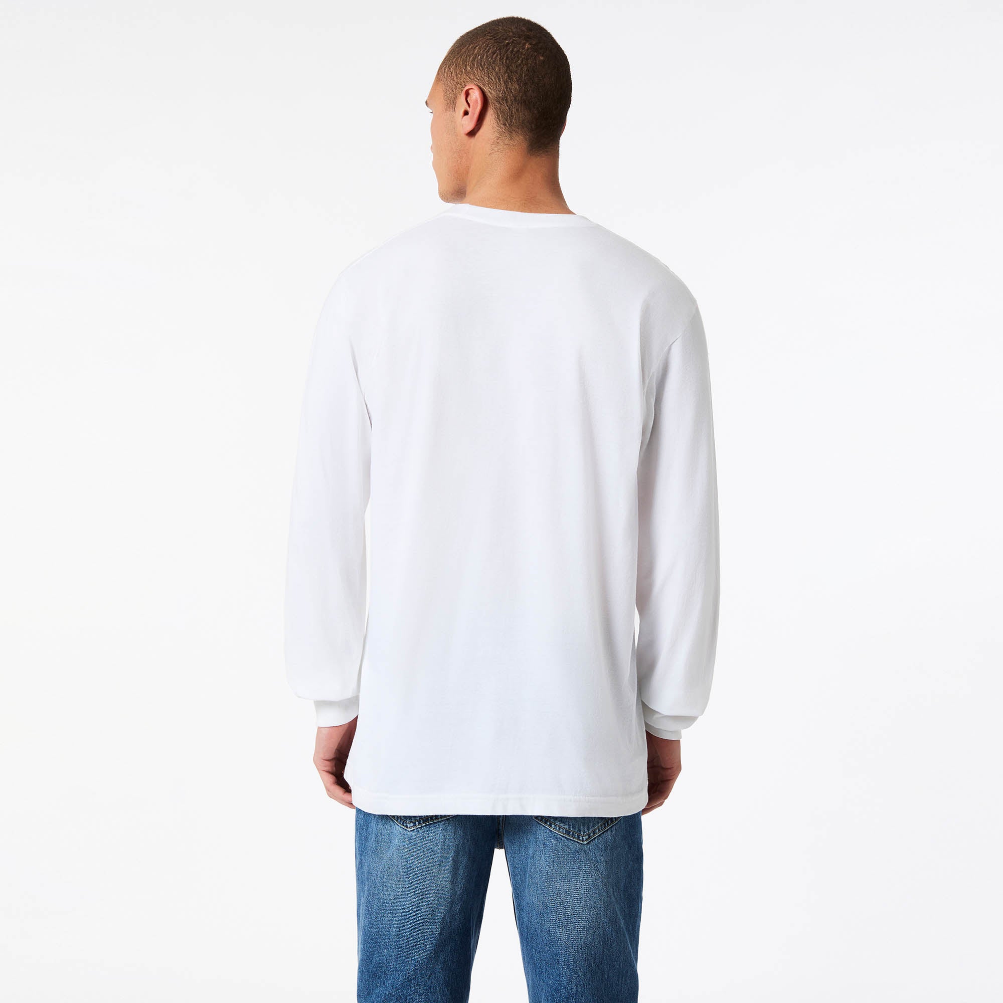 2007W American Apparel Cotton Long Sleeve Fine Jersey T-shirt