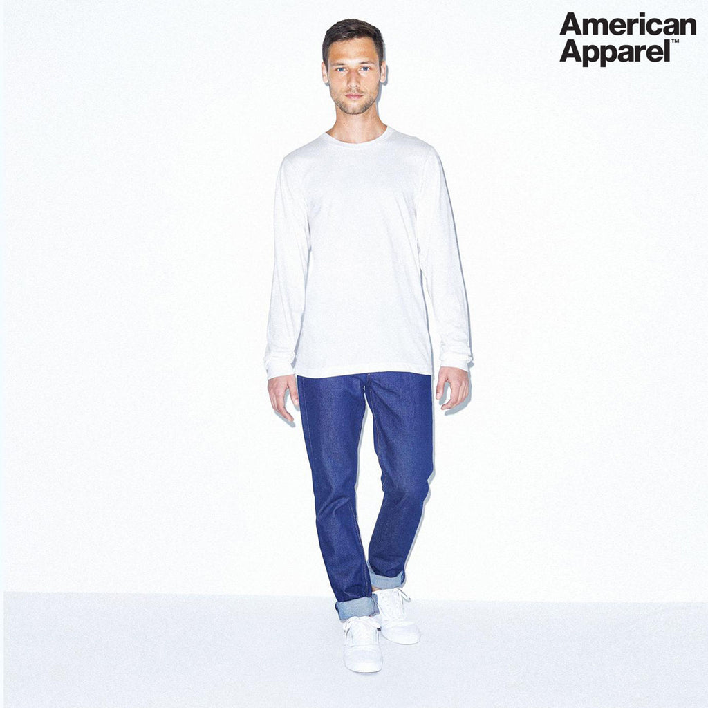 2007W American Apparel Cotton Long Sleeve Fine Jersey T-shirt