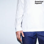 2007W American Apparel Cotton Long Sleeve Fine Jersey T-shirt