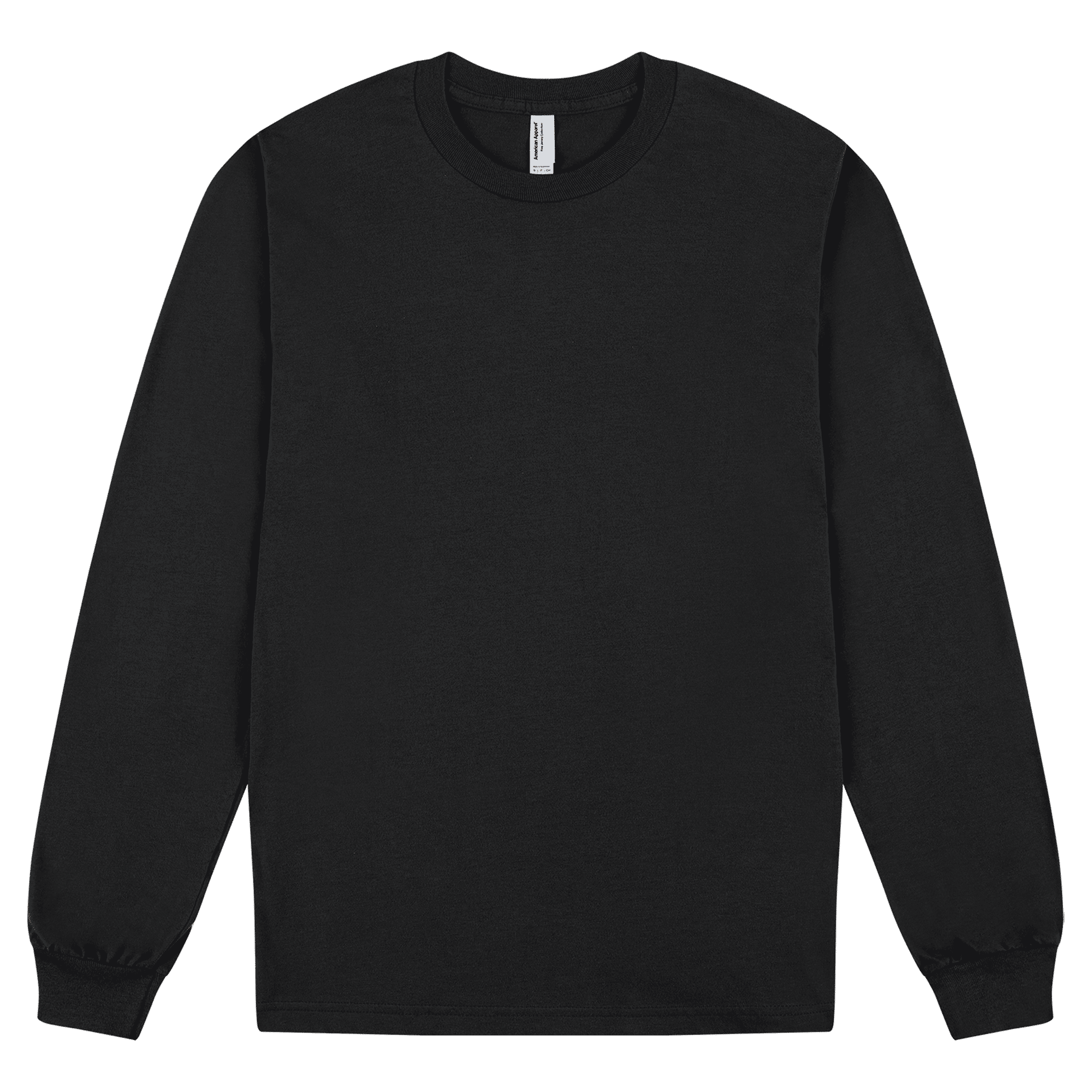 2007W American Apparel Cotton Long Sleeve Fine Jersey T-shirt