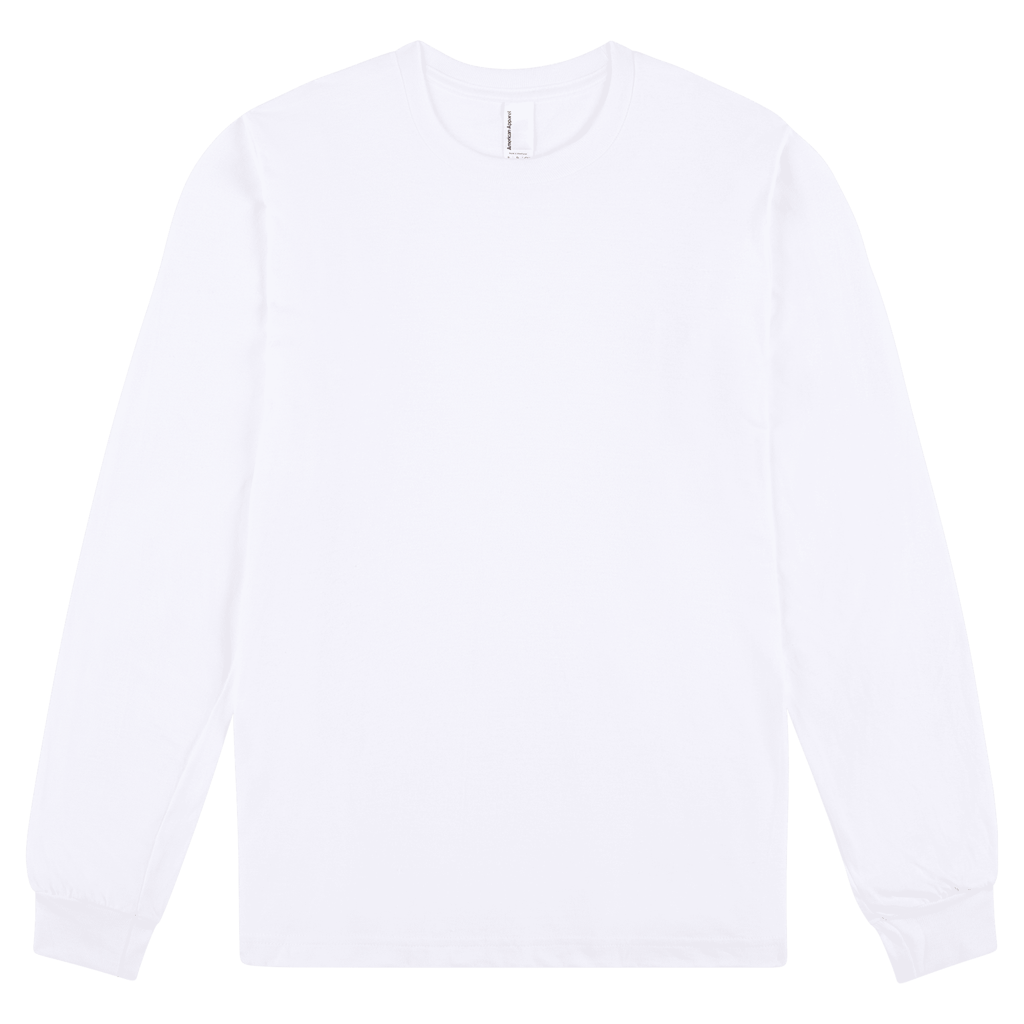 2007W American Apparel Cotton Long Sleeve Fine Jersey T-shirt