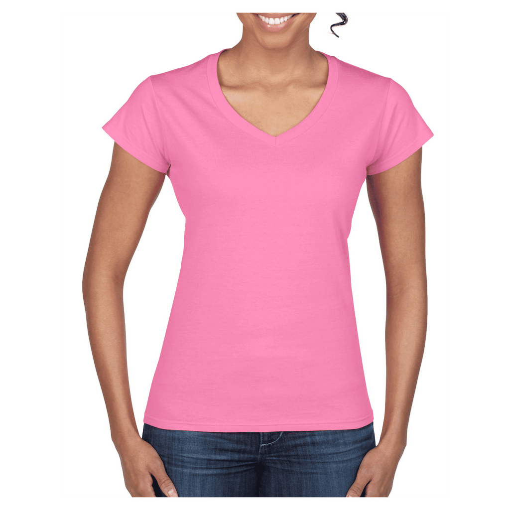 64V00L Gildan Softstyle Ladies' V-Neck T-Shirt