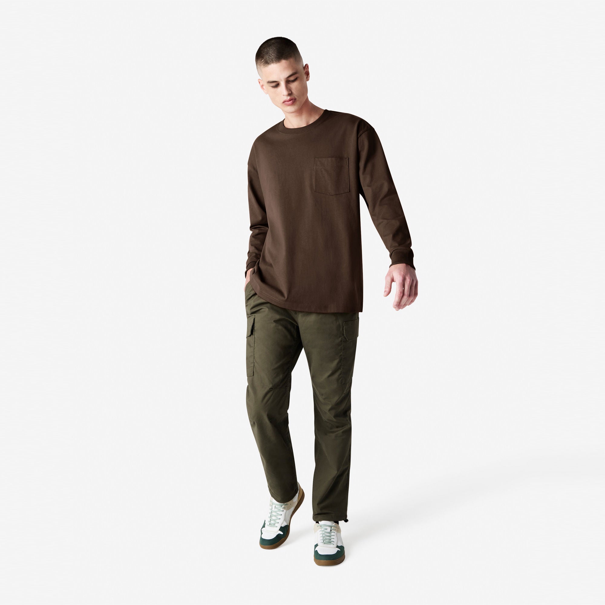 9410 American Apparel Super Heavyweight Long Sleeve T-Shirt with Pocket