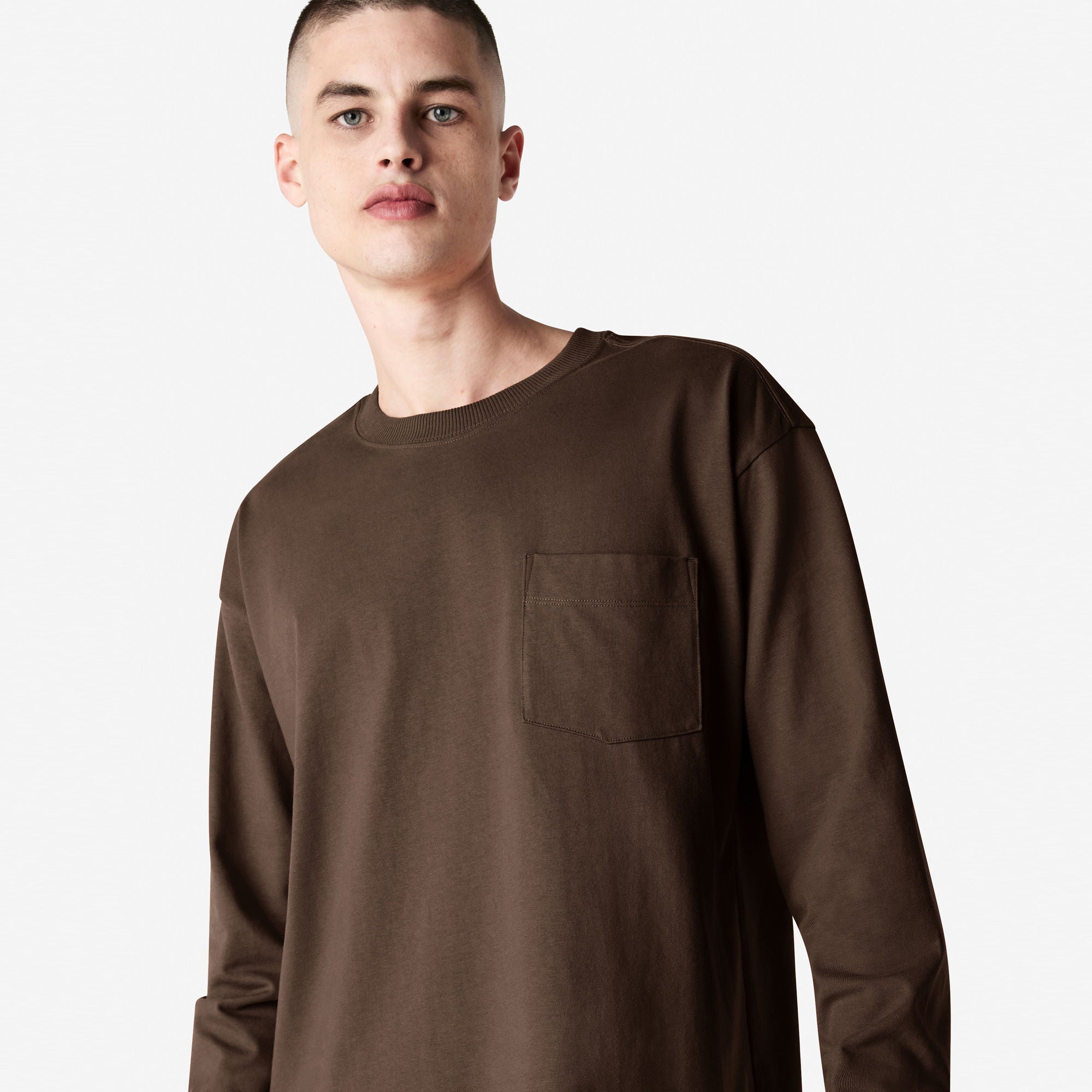 9410 American Apparel Super Heavyweight Long Sleeve T-Shirt with Pocket