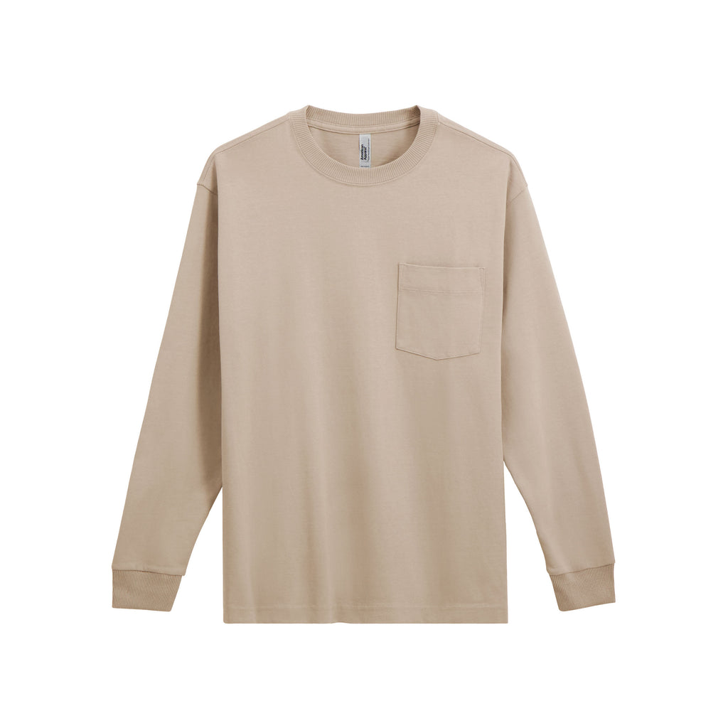 9410 American Apparel Super Heavyweight Long Sleeve T-Shirt with Pocket