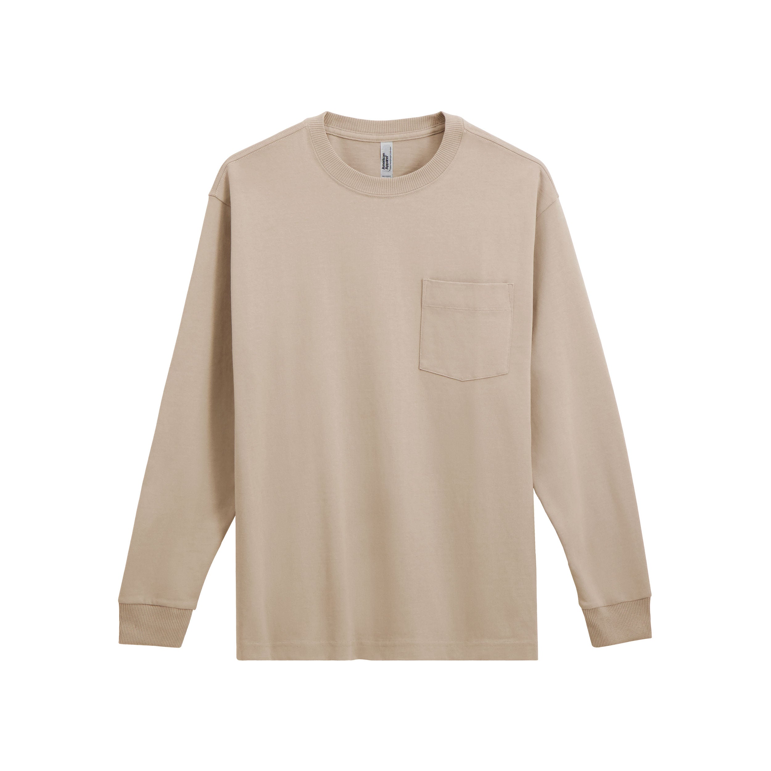 9410 American Apparel Super Heavyweight Long Sleeve T-Shirt with Pocket