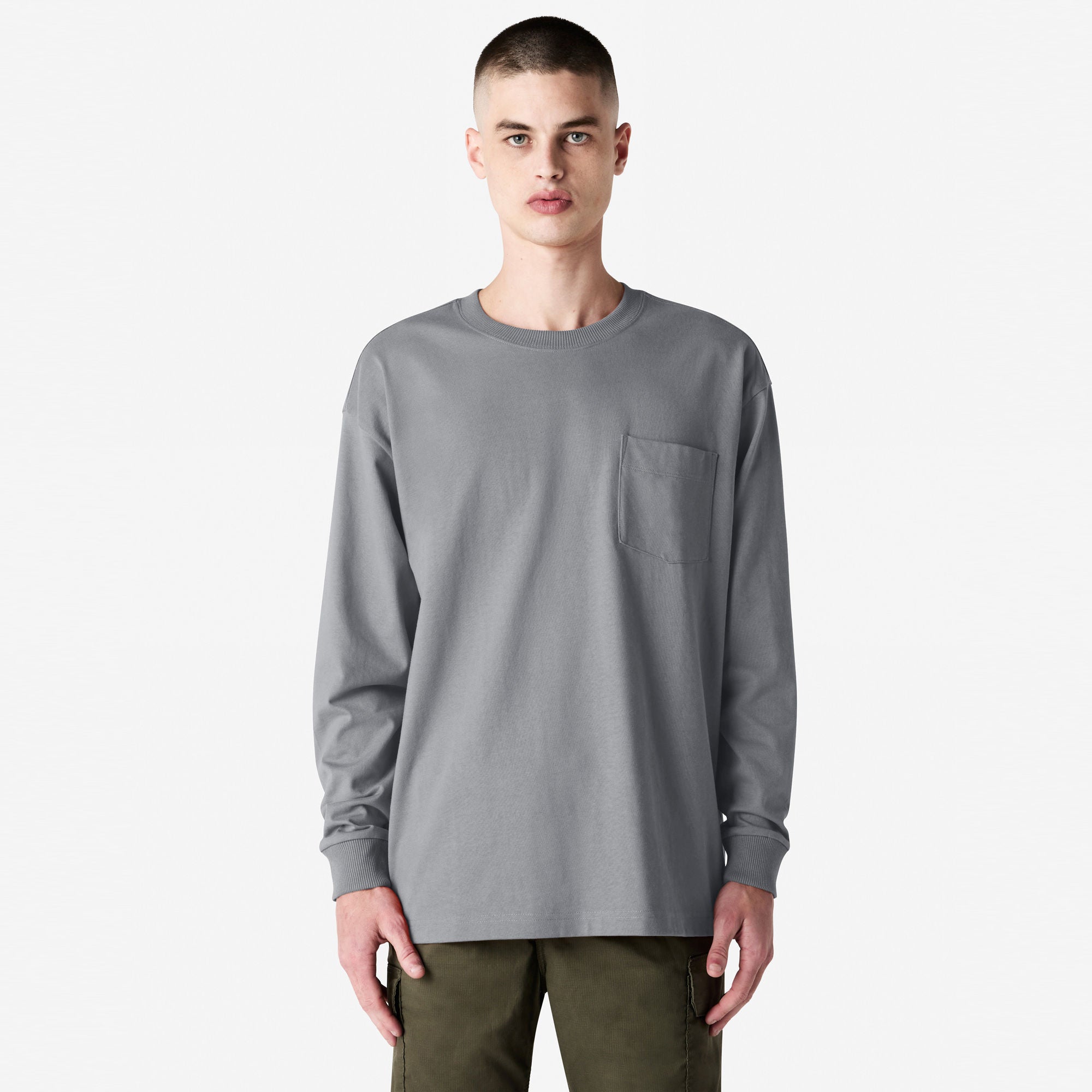 9410 American Apparel Super Heavyweight Long Sleeve T-Shirt with Pocket