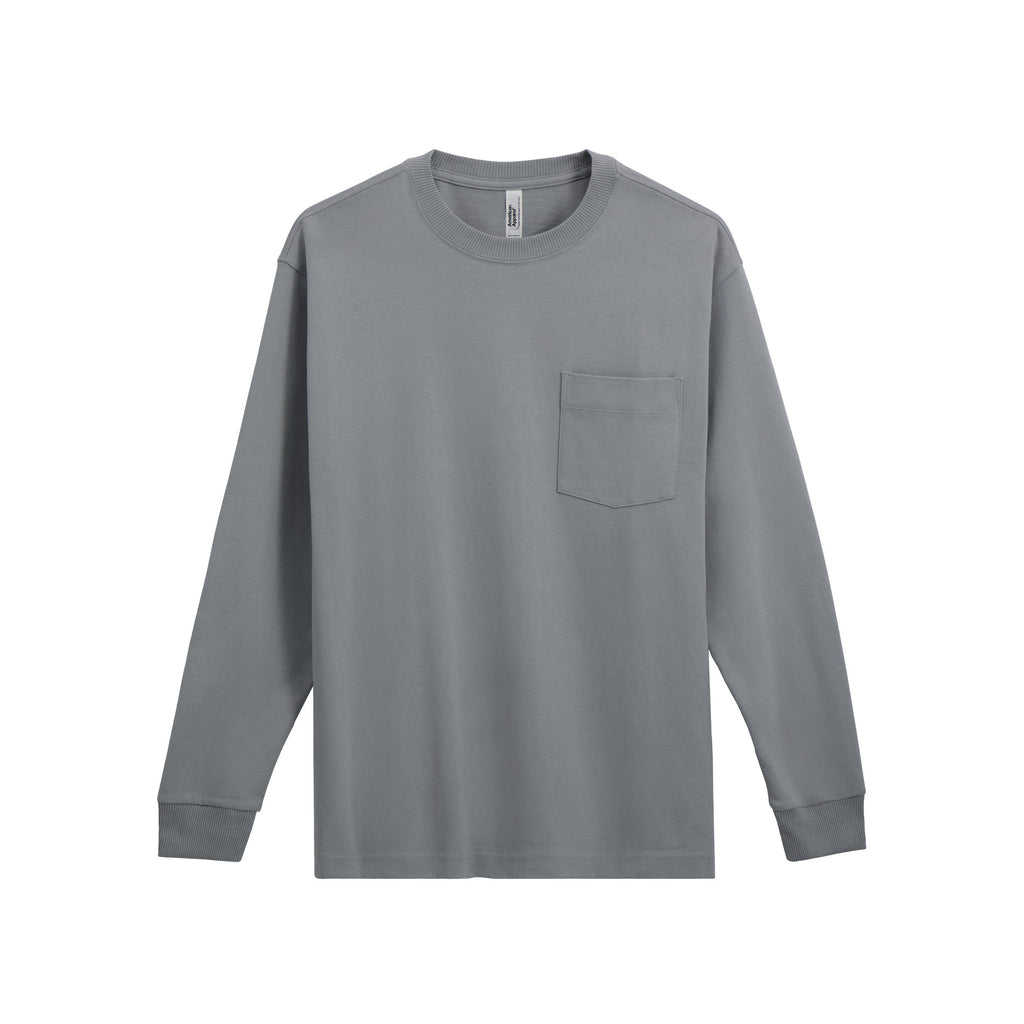 9410 American Apparel Super Heavyweight Long Sleeve T-Shirt with Pocket