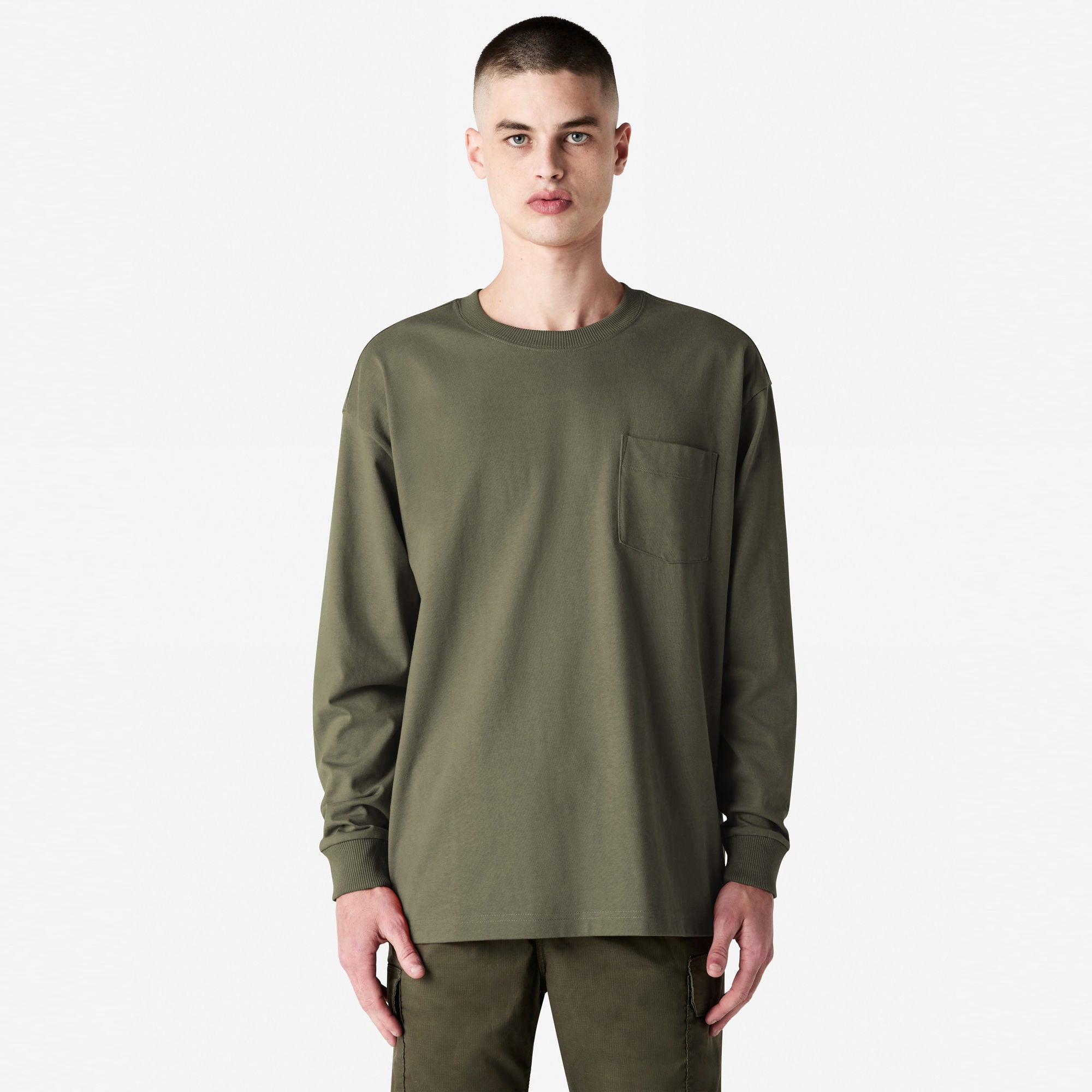 9410 American Apparel Super Heavyweight Long Sleeve T-Shirt with Pocket