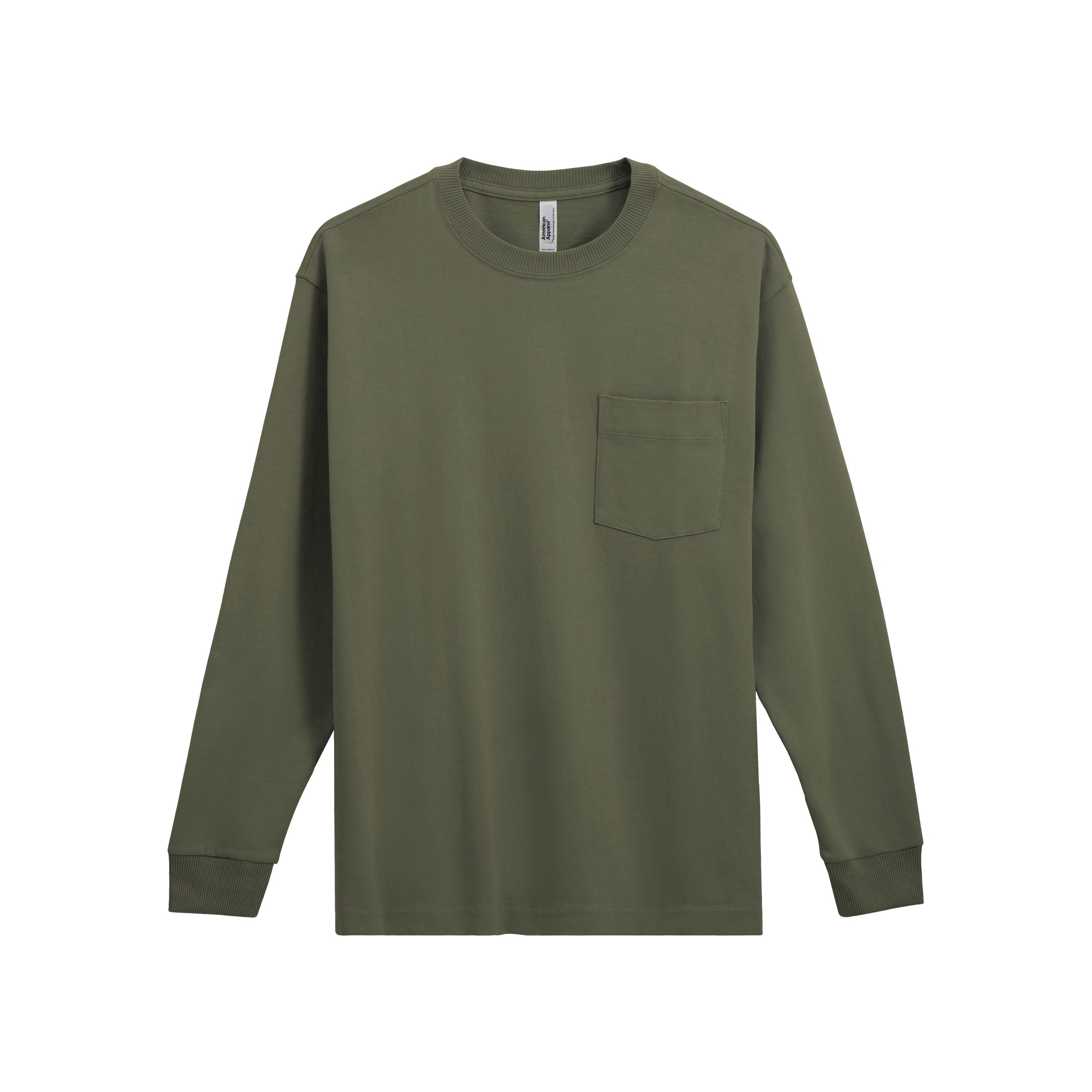 9410 American Apparel Super Heavyweight Long Sleeve T-Shirt with Pocket
