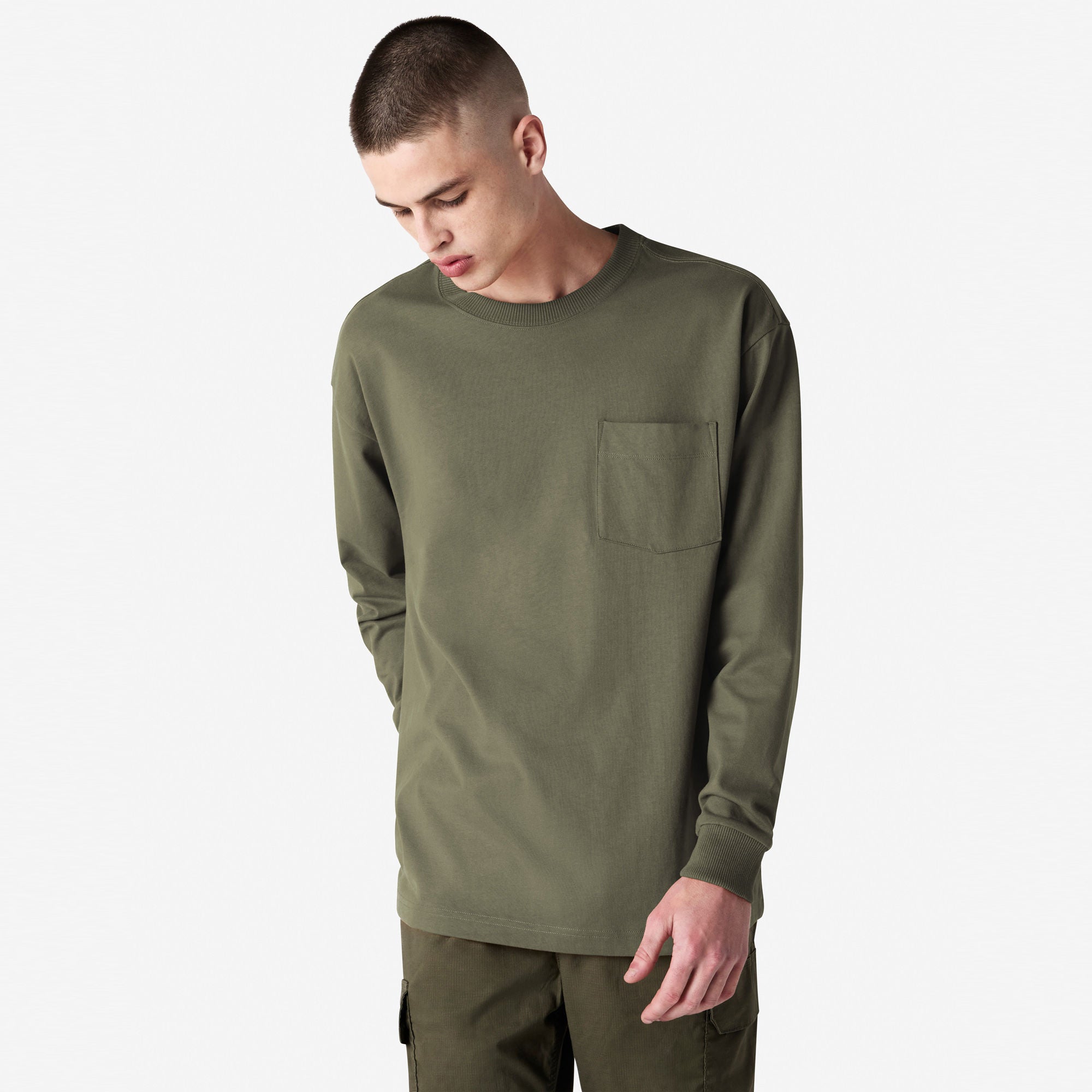 9410 American Apparel Super Heavyweight Long Sleeve T-Shirt with Pocket