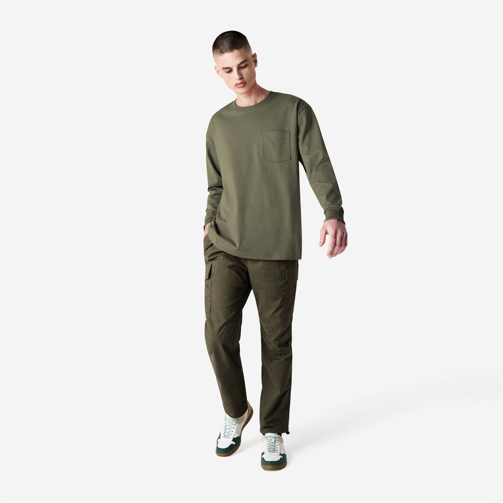 9410 American Apparel Super Heavyweight Long Sleeve T-Shirt with Pocket