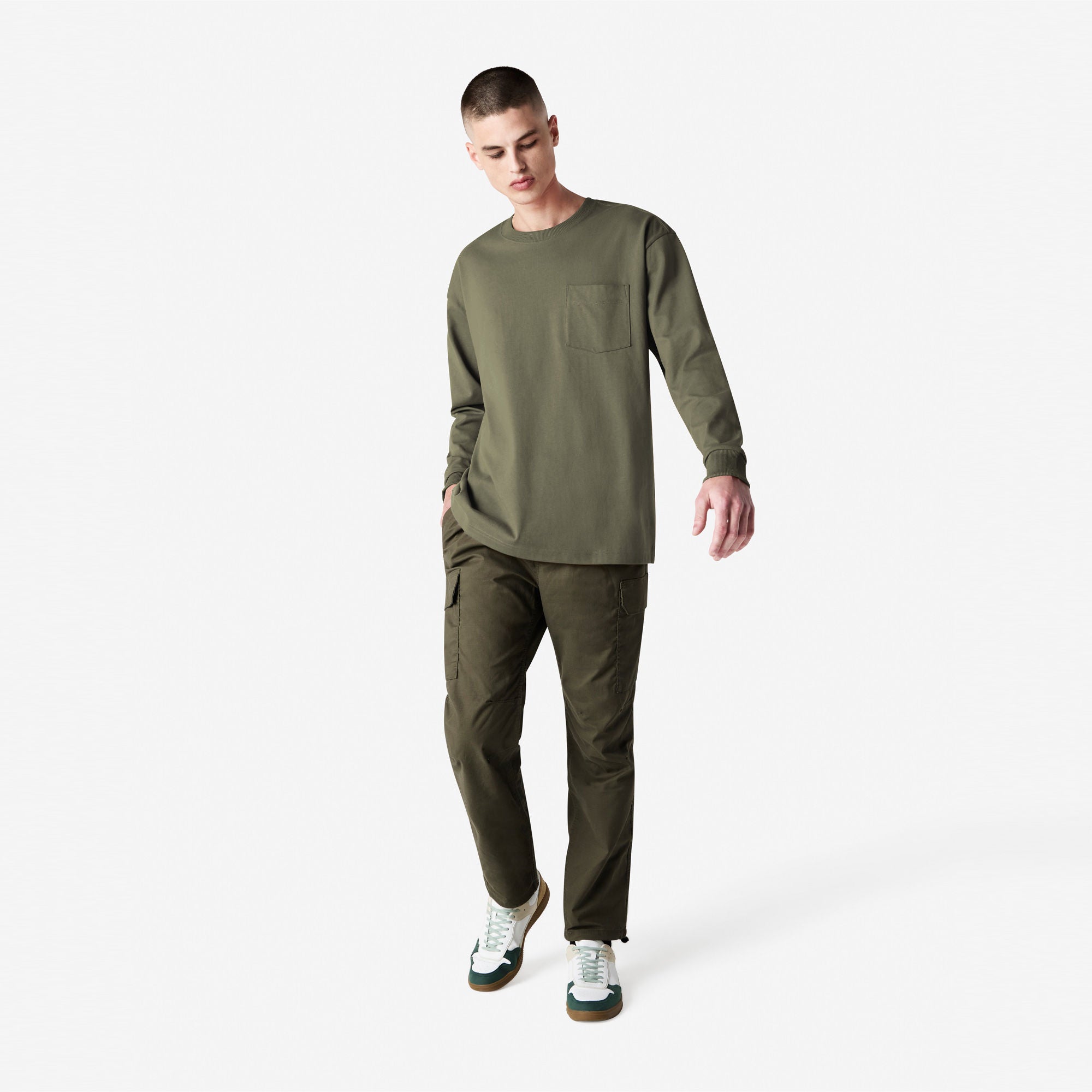 9410 American Apparel Super Heavyweight Long Sleeve T-Shirt with Pocket