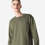 9410 American Apparel Super Heavyweight Long Sleeve T-Shirt with Pocket