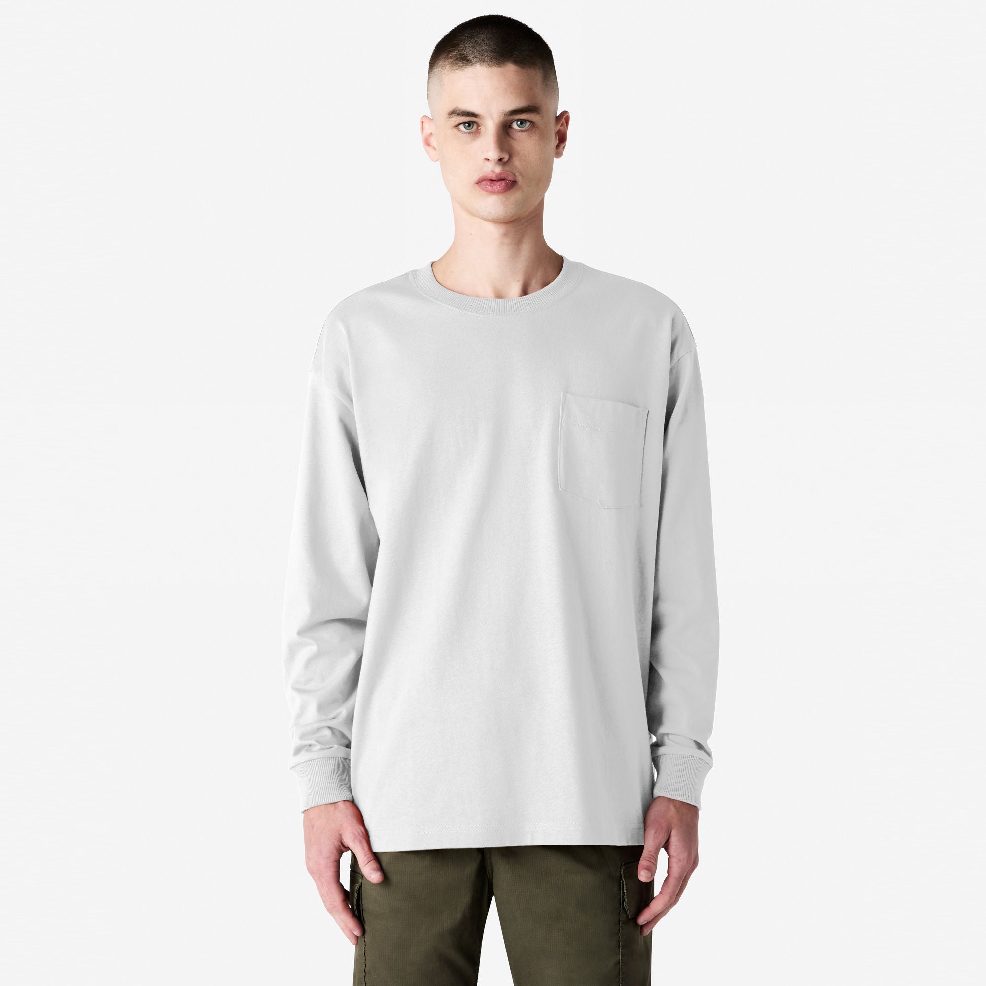 9410 American Apparel Super Heavyweight Long Sleeve T-Shirt with Pocket