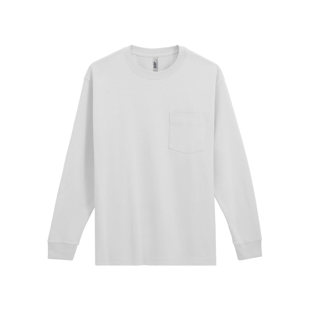9410 American Apparel Super Heavyweight Long Sleeve T-Shirt with Pocket