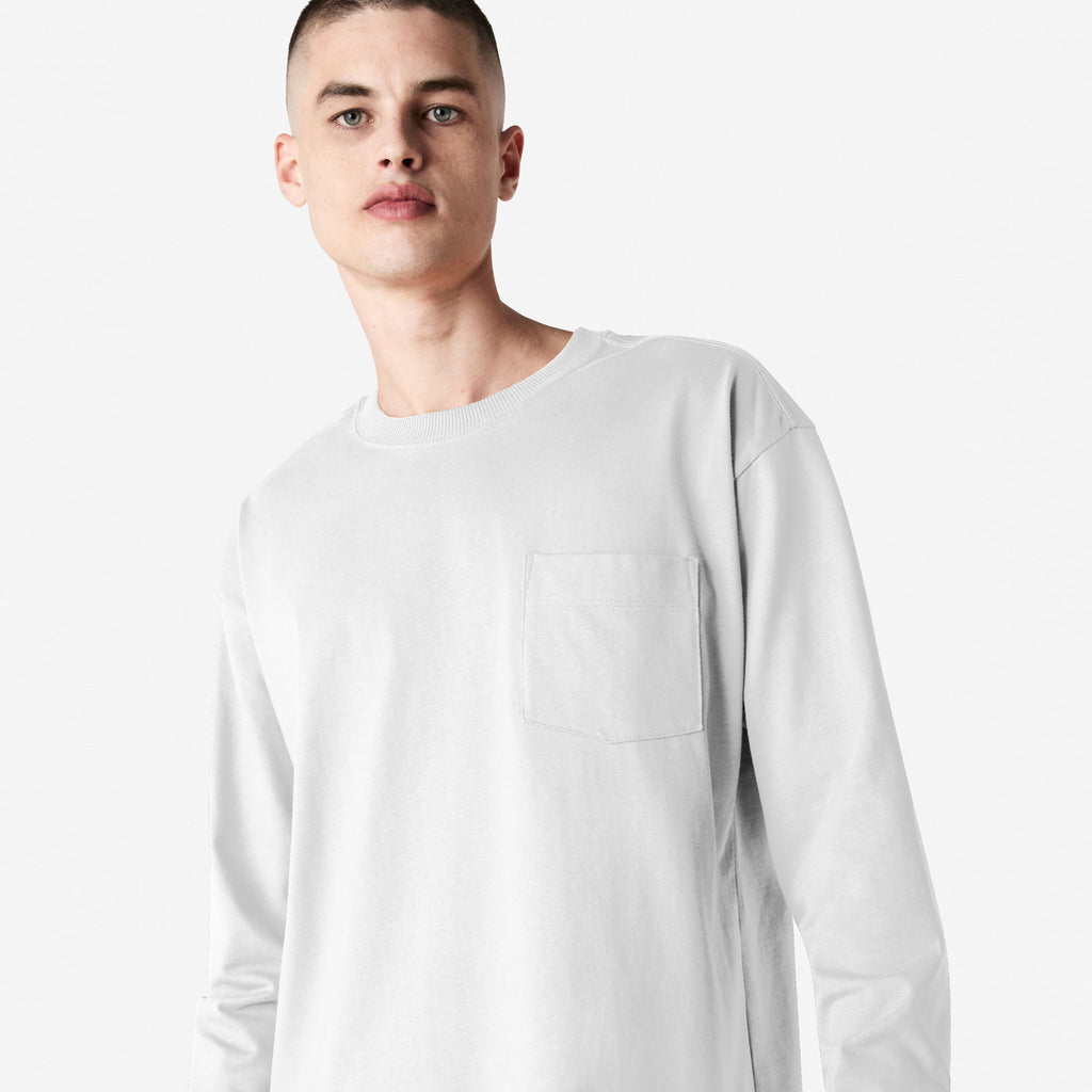 9410 American Apparel Super Heavyweight Long Sleeve T-Shirt with Pocket