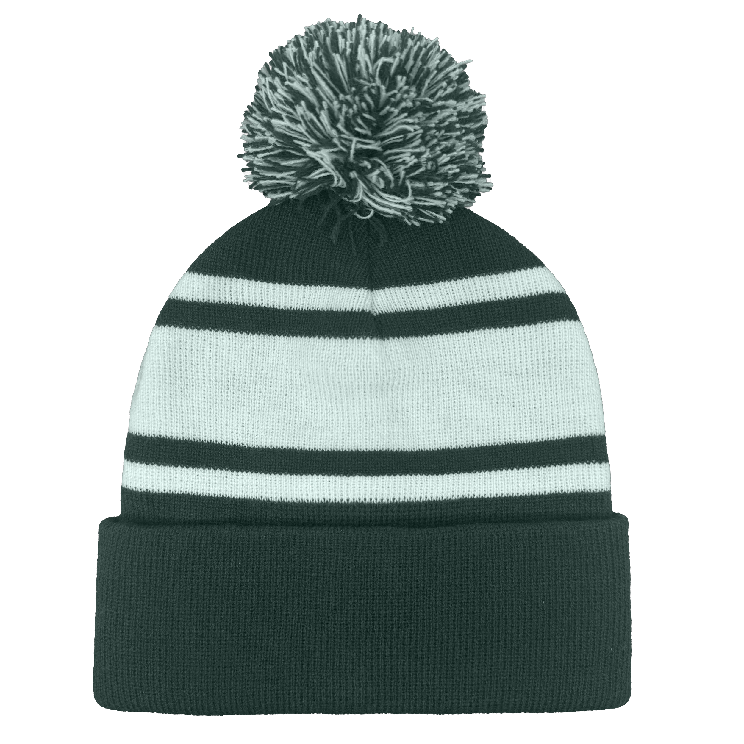 B1900 Headwear24 Cuffed Knitted Pom Pom Beanie