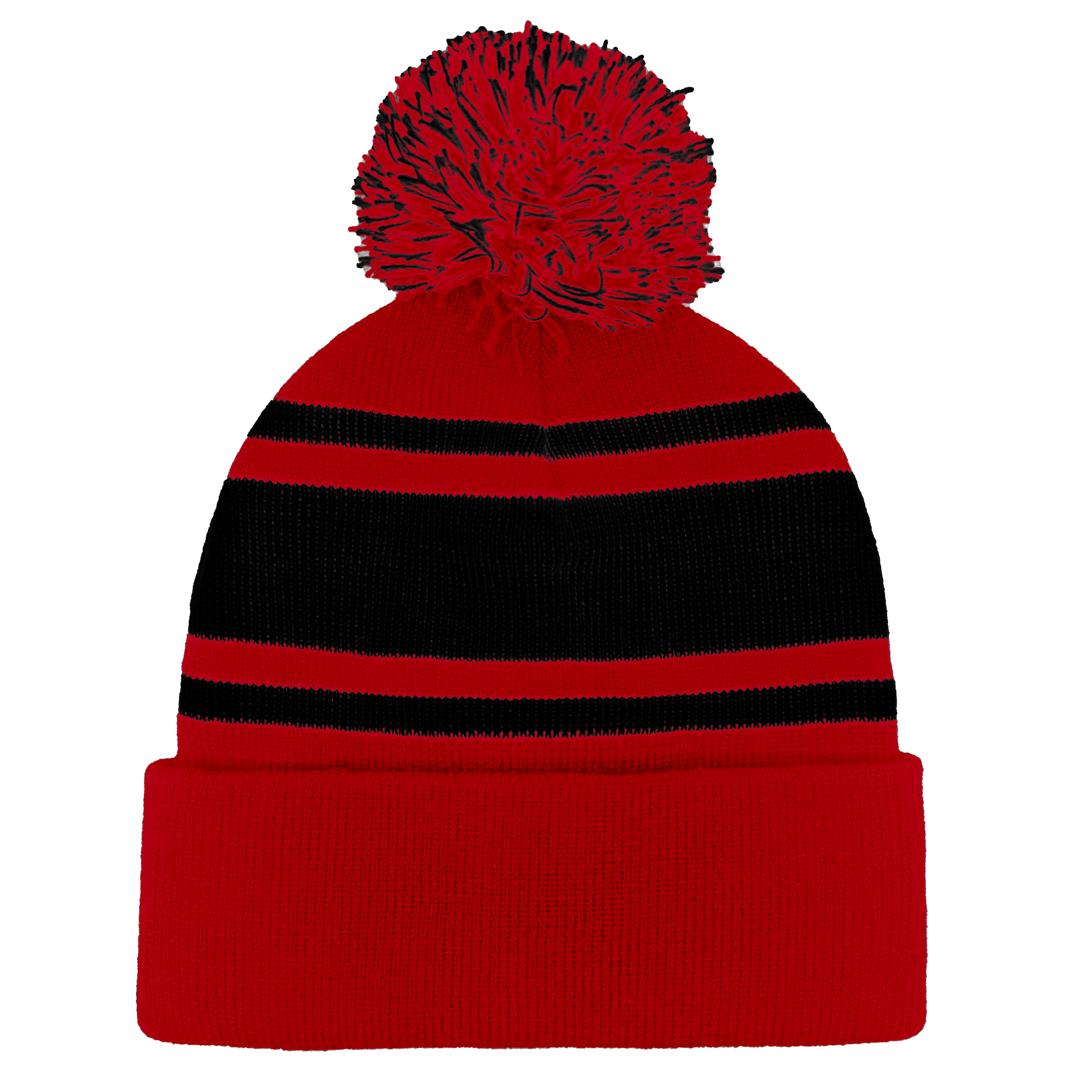 B1900 Headwear24 Cuffed Knitted Pom Pom Beanie