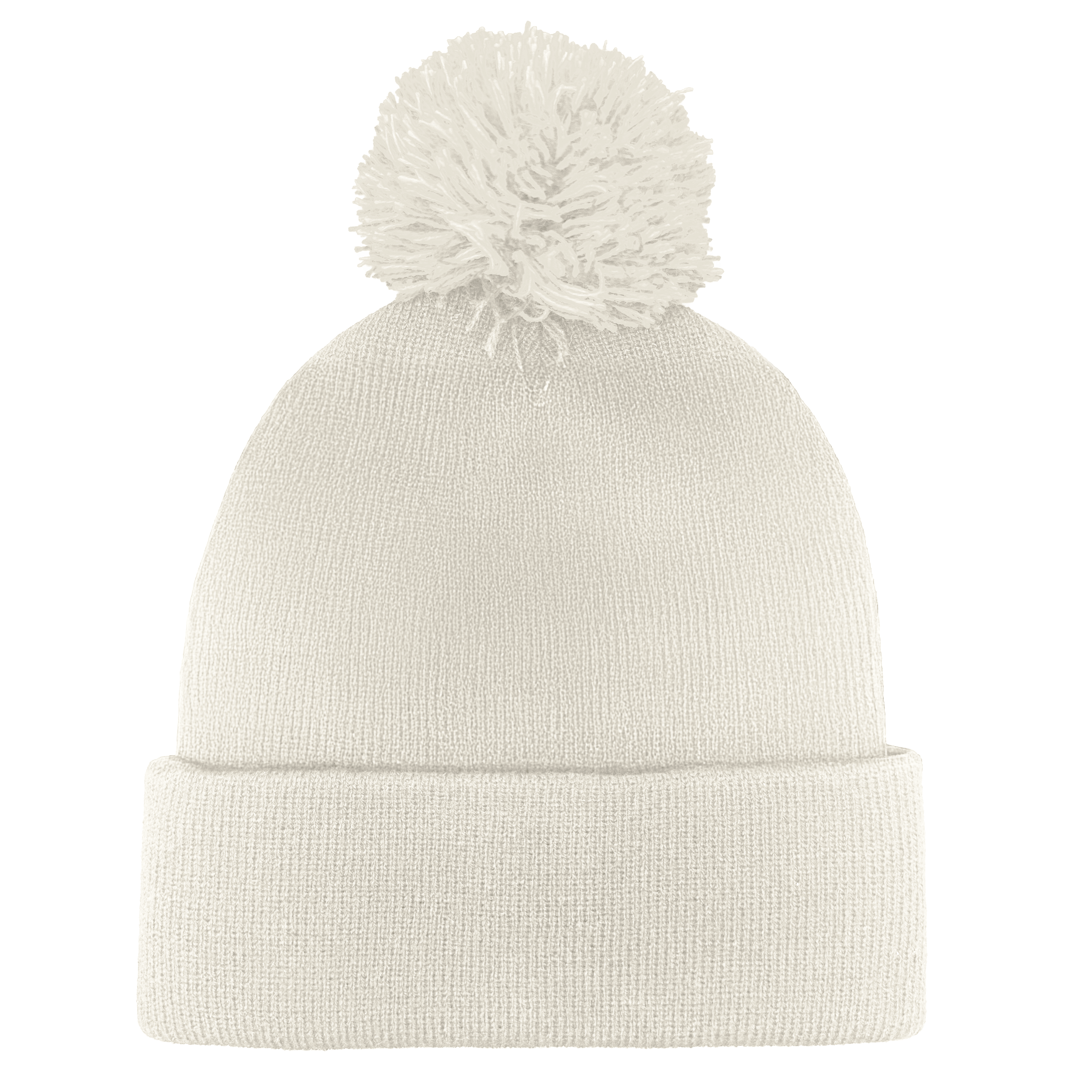 B1900 Headwear24 Cuffed Knitted Pom Pom Beanie