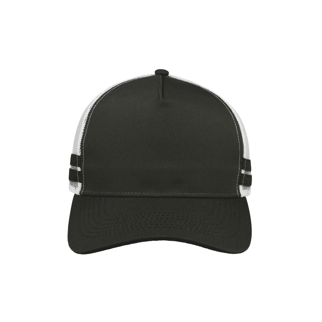 F24503 Headwear24 Striped Trucker Cap