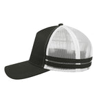 F24503 Headwear24 Striped Trucker Cap