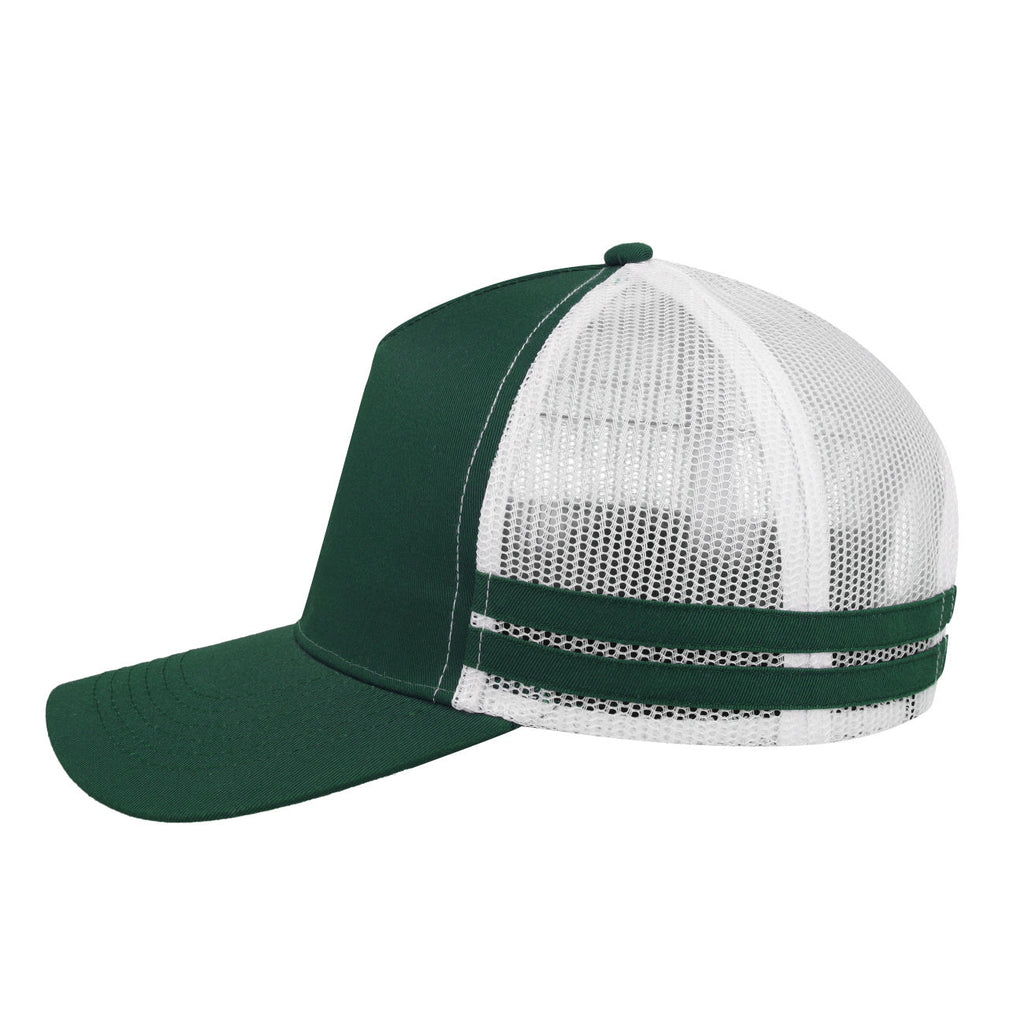 F24503 Headwear24 Striped Trucker Cap