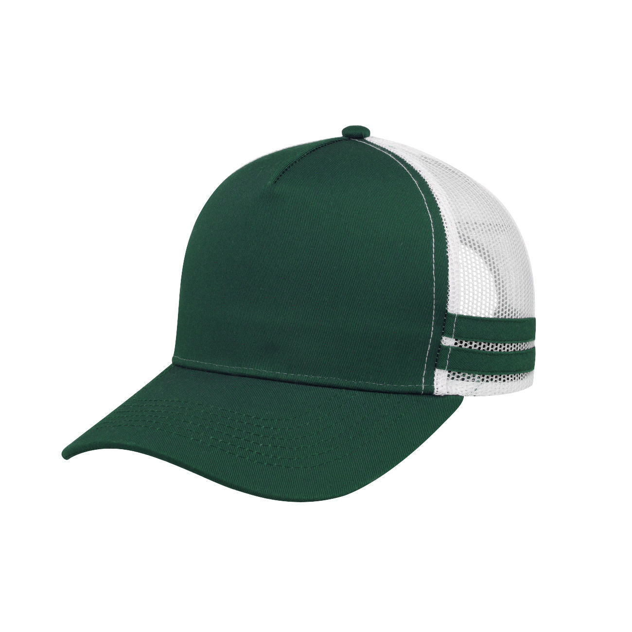 F24503 Headwear24 Striped Trucker Cap