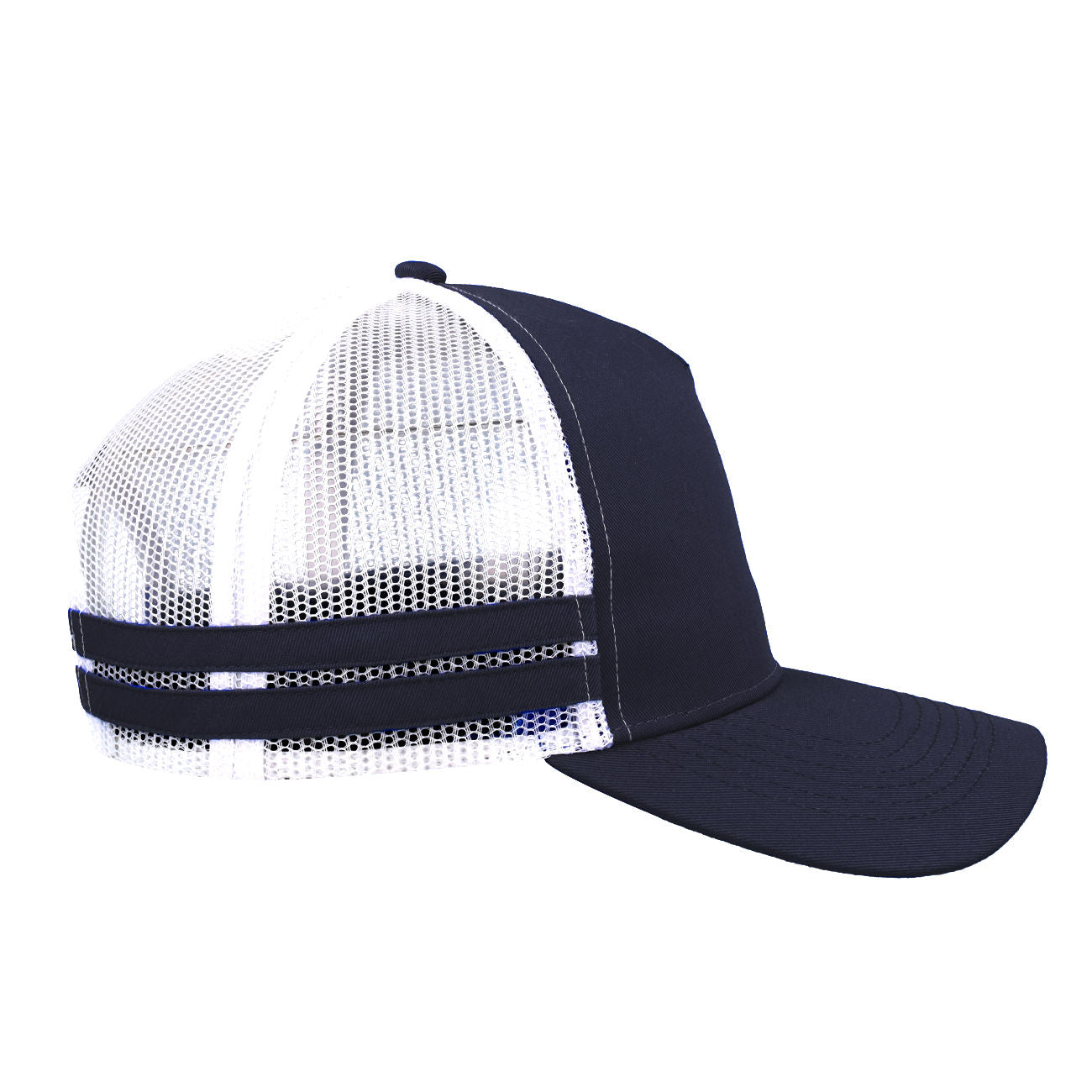 F24503 Headwear24 Striped Trucker Cap