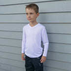R455B Work-Guard Youth Longsleeve V-Neck Thermal
