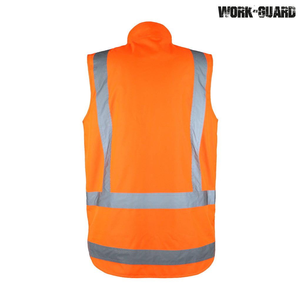 R461X Work-Guard Reversible Fleece Lined Safety Vest Day/Night