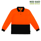 R482X Work-Guard Recycled Hi Vis Longsleeve Polo