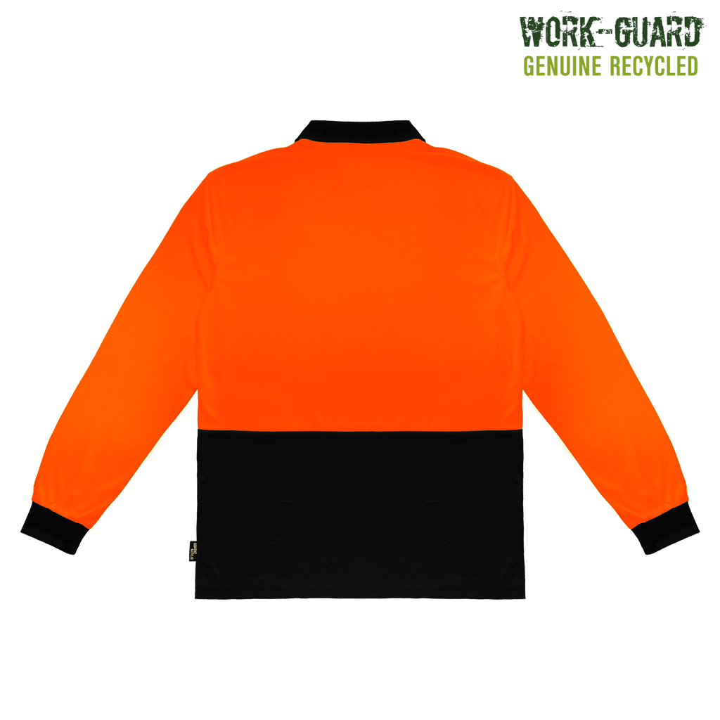 R482X Work-Guard Recycled Hi Vis Longsleeve Polo
