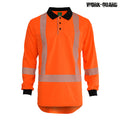 R483X Work-Guard Recycled Hi Vis TTMC Long Sleeve Polo