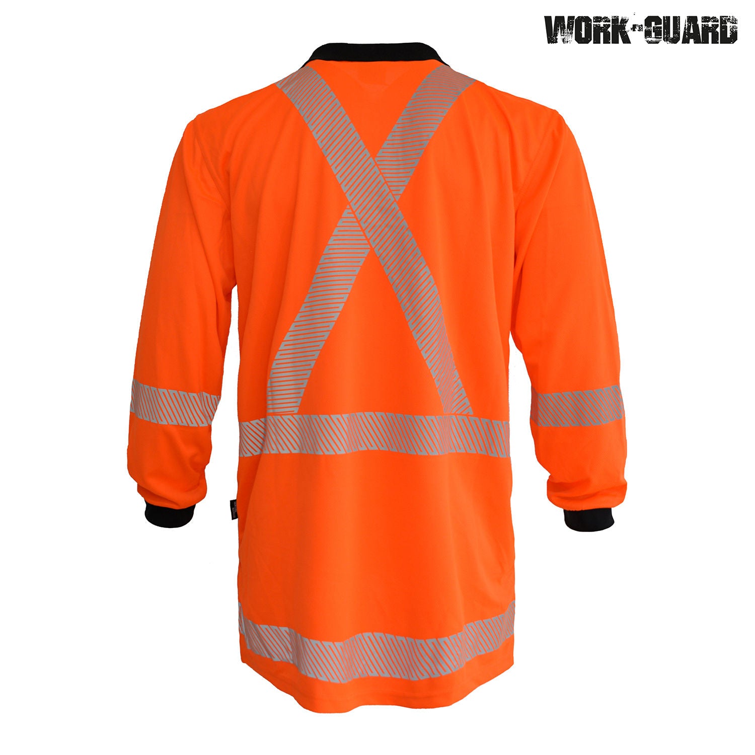 R483X Work-Guard Recycled Hi Vis TTMC Long Sleeve Polo